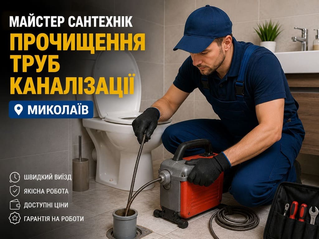 чистка каналізації миколаїв