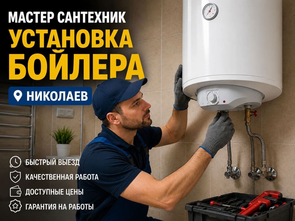 установка бойлера Николаев